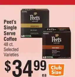 Smart & Final Peet's Single Serve Coffee offer