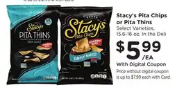 Ralphs Stacy's Pita Chips or Pita Thins offer
