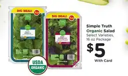 Ralphs Simple Truth Organic Salad offer