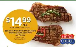 Ralphs Boneless New York Strip Steaks offer