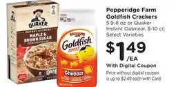 Ralphs Pepperidge Farm Goldfish Crackers offer