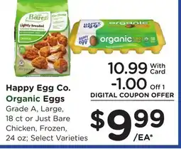 Ralphs Happy Egg Co. Organic Eggs offer