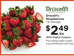 Ralphs Driscoll's Strawberries offer