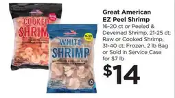 Food 4 Less Great American EZ Peel Shrimp offer