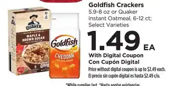 Food 4 Less Goldfish Crackers offer