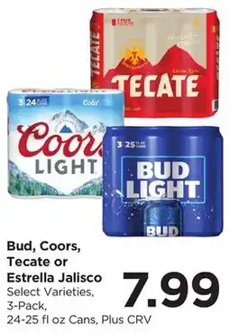 Food 4 Less Bud, Coors, Tecate or Estrella Jalisco offer