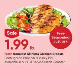 Stater Bros Fresh Boneless Skinless Chicken Breasts offer