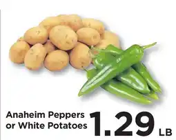 Food 4 Less Anaheim Peppers or White Potatoes offer