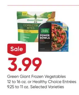 Stater Bros Green Giant Frozen Vegetables 12 to 16 oz. or Healthy Choice Entrées 9.25 to 11 oz offer