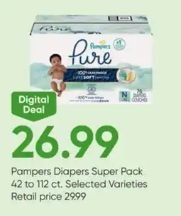 Stater Bros Pampers Diapers Super Pack offer