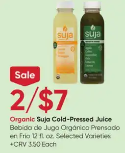 Stater Bros Organic Suja Cold-Pressed Juice offer