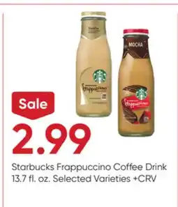 Stater Bros Starbucks Frappuccino Coffee Drink offer