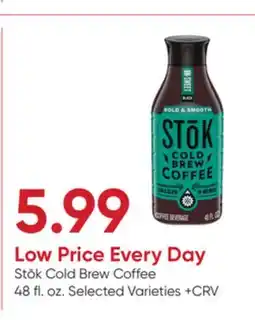 Stater Bros Stōk Cold Brew Coffee offer
