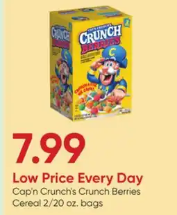 Stater Bros Cap'n Crunch's Crunch Berries offer