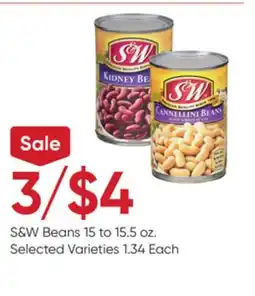 Stater Bros S & W Beans offer