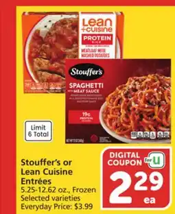 Albertsons Stouffer's or Lean Cuisine Entrées offer