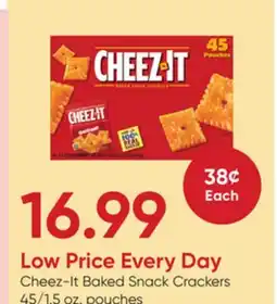 Stater Bros Cheez-It Baked Snack Crackers offer