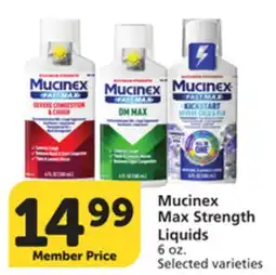 Albertsons Mucinex Max Strength Liquids offer