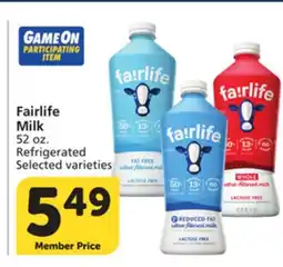 Albertsons Fairlife Milk offer
