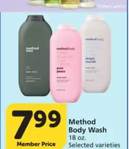 Albertsons Method Body Wash offer