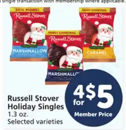 Albertsons Russell Stover Holiday Singles offer
