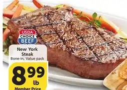 Albertsons New York Steak offer