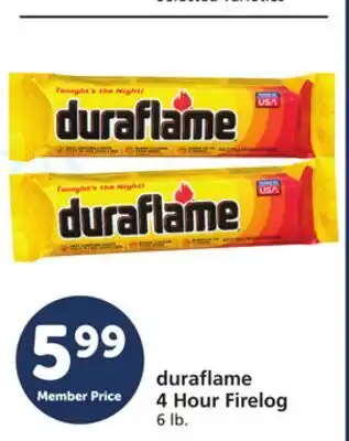 Albertsons duraflame 4 Hour Firelog offer