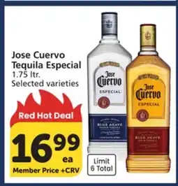 Albertsons Jose Cuervo Tequila Especial offer