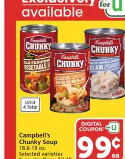 Albertsons Campbell's Chunky Soup offer