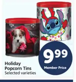 Albertsons Holiday Popcorn Tins offer