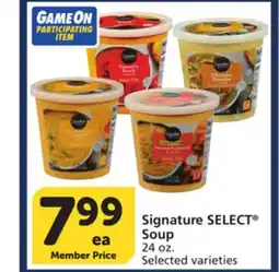 Albertsons Signature SELECT Soup offer