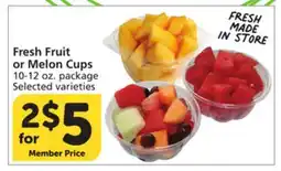 Albertsons Fresh Fruit or Melon Cups offer