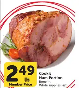 Albertsons Cook's Ham Portion offer