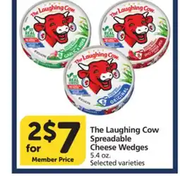 Albertsons The Laughing Cow Spreadable Cheese Wedges offer