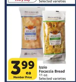 Albertsons Izzio Focaccia Bread offer