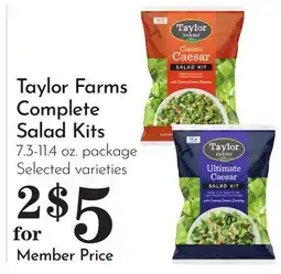 Pavilions Taylor Farms Complete Salad Kits offer