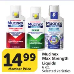 Pavilions Mucinex Max Strength Liquids offer
