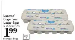 Pavilions Lucerne Cage Free Large Eggs offer