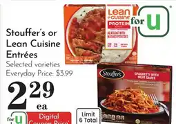 Pavilions Stouffer's or Lean Cuisine Entrées offer