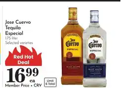 Pavilions Jose Cuervo Tequila Especial offer