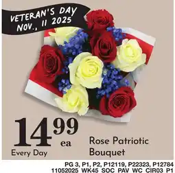 Pavilions Rose Patriotic Bouquet offer