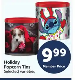 Pavilions Holiday Popcorn Tins offer