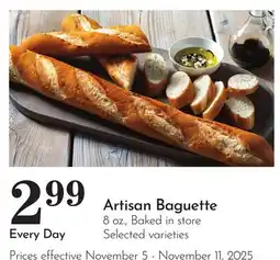 Pavilions Artisan Baguette offer