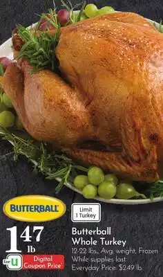 Pavilions Butterball Whole Turkey offer