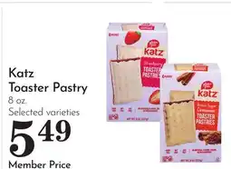 Pavilions Katz Toaster Pastry offer