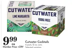 Pavilions Cutwater Cocktails offer