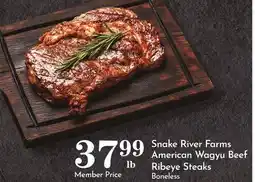 Pavilions Snake River Farms American Wagyu Beef Ribeye Steaks offer
