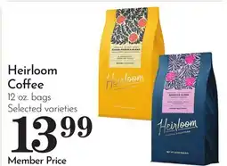 Pavilions Heirloom Coffee offer