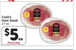Vons Cook's Ham Steak offer
