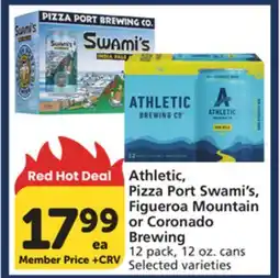 Vons Athletic, Pizza Port Swami's, Figueroa Mountain or Coronado Brewing offer